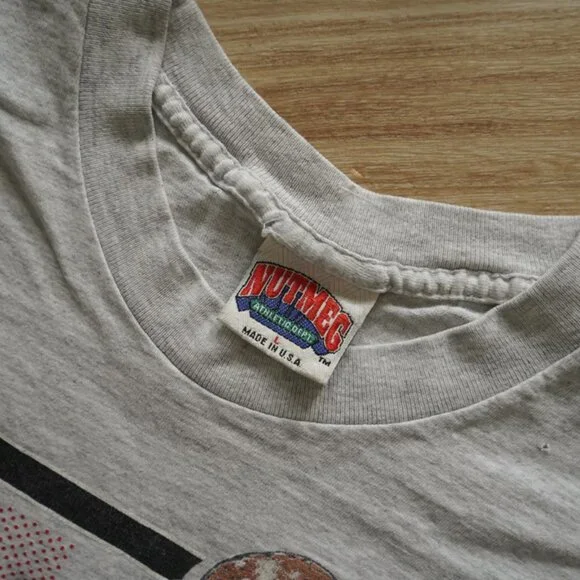 VINTAGE Early 90s Michael Jordan #23 Chicago Bulls Nutmeg Tee | Mens L - Picture 3 of 3